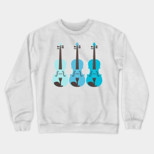 A Serenade of Strings in Blue Crewneck Sweatshirt